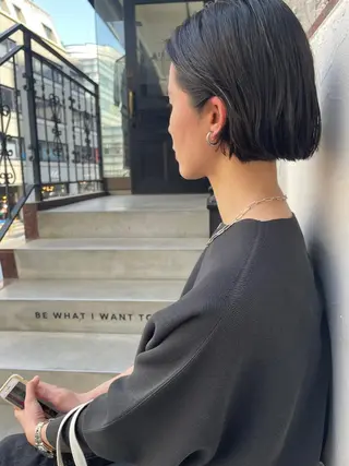 ショート BANKSIA ボブ専門/草野明郎のヘアスタイル