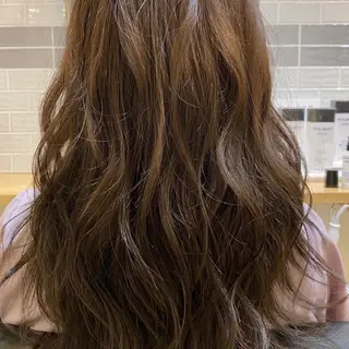 ロング カラー 艶カラー/韓国顔周り 🎀mamiのヘアスタイル