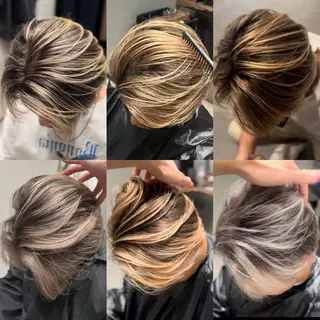 カラー メンズ メンズバレイヤージュ /町田/木村悠月のヘアスタイル