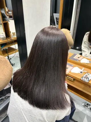 セミロング カラーモデル募集 ✨🤍モモハ🤍✨のヘアスタイル