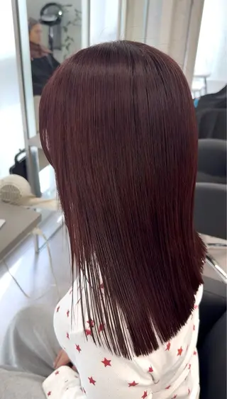 ミディアム カラー ひろせ ちかなのヘアスタイル