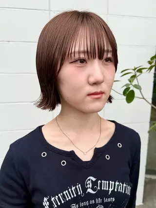 ショート カラー 角岡 真帆のヘアスタイル