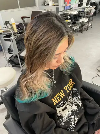 ロング カラー Cielro【 シェイロ 】所属・Cielro/ダブル カラー/西田咲希のヘアスタイル