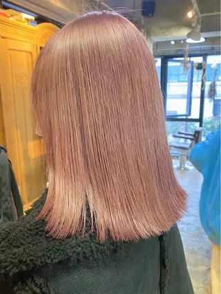 ミディアム カラー Piaコータロー ハイトーン&‪ボブのヘアスタイル