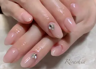 ネイル うる艶/透明感 Rirashaのネイルデザイン