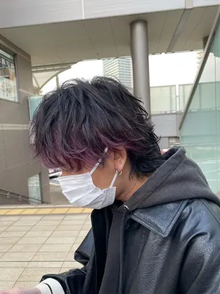 カラー メンズ 坂下 来輝のヘアスタイル