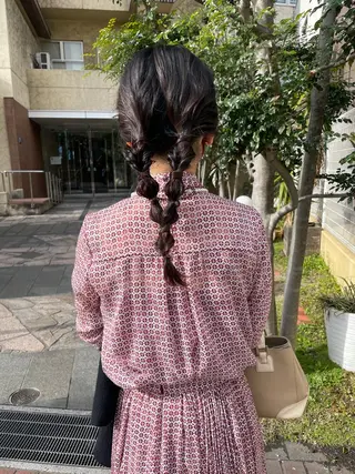 ヘアアレンジ 🙃 透明感カラー/ボブのヘアスタイル