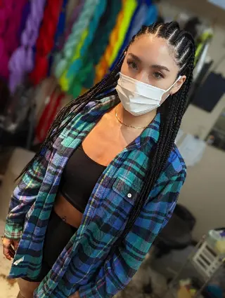 ロング ヘアアレンジ scamp ★のヘアスタイル