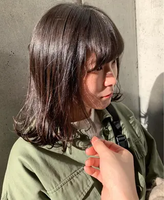 ミディアム 🌙FLYCKA ☀️縮毛矯正のヘアスタイル