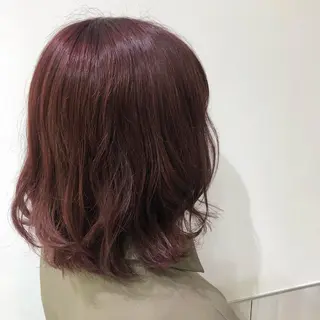 ミディアム 透明感カラー🩵 mioのヘアスタイル