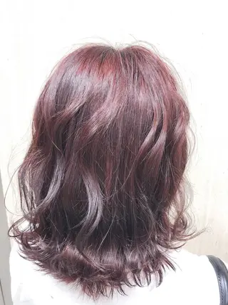 ミディアム カラー 田中 アキオのヘアスタイル