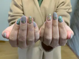 ネイル うる艶/透明感 Rirashaのネイルデザイン