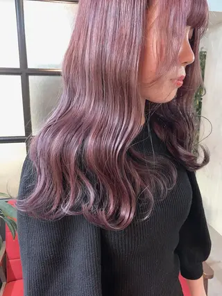 ロング カラー SAKURA 原宿所属・なかの たくみのヘアスタイル