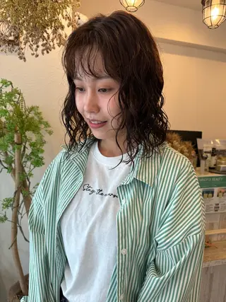 ミディアム パーマ m ā l o.🌷 サカモトマイコのヘアスタイル
