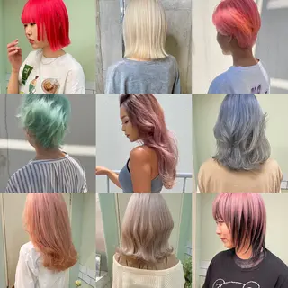 ミディアム カラー 髪質改善ｶﾗｰ ｹｱﾌﾞﾘｰﾁ/ﾀﾑのヘアスタイル