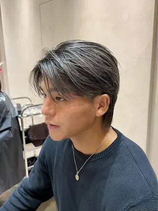 ショート カラー メンズ fifth JINGUMAE所属・波巻きスパイラルパー マ/シャドウパーマ駿のヘアスタイル