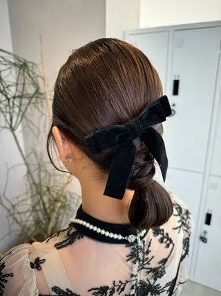 ヘアアレンジ 透明感カラー✨艶髪 制作🌱山根あゆみのヘアスタイル