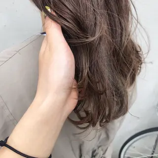 ミディアム カラー ヘアアレンジ 酸性縮毛矯正🧴韓国 レイヤー/髪質改善のヘアスタイル