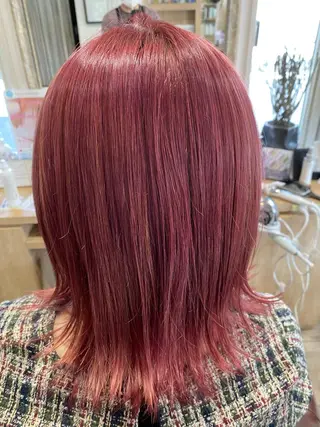 カラー 透明感ブリーチ ハイトーンウエダのヘアスタイル