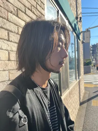 ミディアム メンズ ニュアンスパーマ/ メンズカット田島勇樹のヘアスタイル