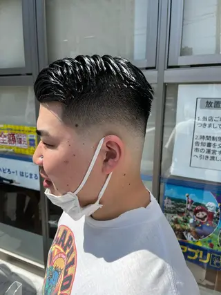 ショート メンズ &CREW スタッフのヘアスタイル