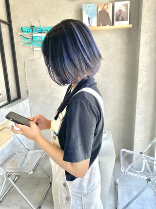 ミディアム カラー mood tatemachiのヘアスタイル