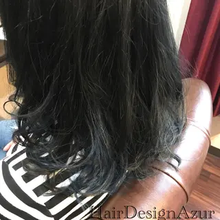 ミディアム カラー HairDesign Azurのヘアスタイル