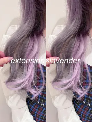 ロング 横浜🍒ルーツカラー エクステ／RIEのヘアスタイル