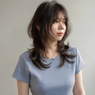 セミロング カラー ショート/レイヤー なら石井知希のヘアスタイル