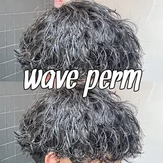 ショート パーマ メンズ パーマ/ダブルカラー ブリーチ⭐️海斗のヘアスタイル