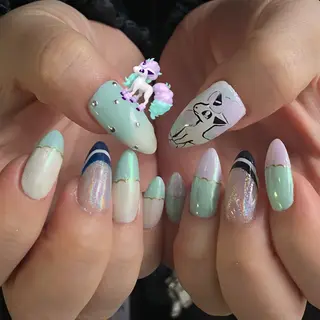 ネイル nano/きもかわ nail🐬🫧のネイルデザイン