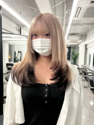 ロング カラー 梅田/韓国ヘア/ エクステ🤖ヒナのヘアスタイル