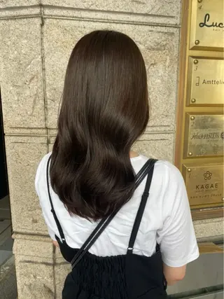 セミロング 藤原 侑香のヘアスタイル