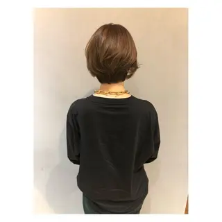 ショート カラー パーマ ヘアアレンジ a'threem【アズリーム】所属・湯浅 直樹のヘアスタイル