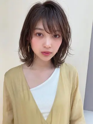ミディアム 関 直樹のヘアスタイル