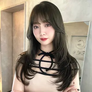 ロング モテ韓国ヘア/ レイヤー🤍RIKAのヘアスタイル
