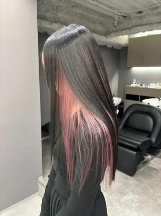 ロング カラー 名古屋／デザイン／ ブリーチ/松井亮磨のヘアスタイル