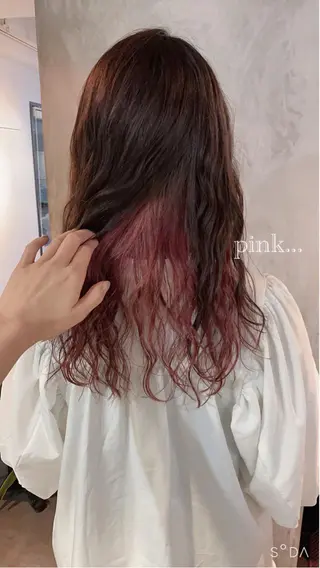 ミディアム カラー ヘアアレンジ stylist/蛯谷 珠里のヘアスタイル
