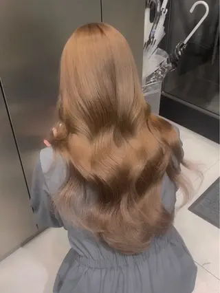 ロング 🚨メンズ曲がる 縮毛矯正りおん🚨のヘアスタイル