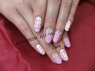 ミディアム ネイル ネイルサロン Cureのネイルデザイン