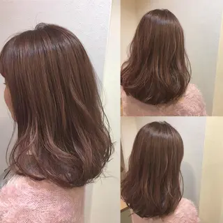 ミディアム カラー hair salon Ranun髪質改善のヘアスタイル