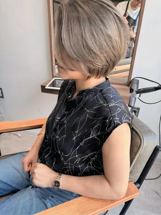 ショート 髪質改善/ ブリーチ/中尾のヘアスタイル