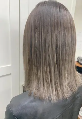 ミディアム カラー ハットリ /北習志野のヘアスタイル