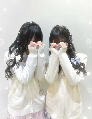 ヘアアレンジ 🎀透明感カラー🎀 ヘアメ／mikotoのヘアスタイル