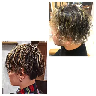 ミディアム カラー メンズ 𓂃Earth 三鷹 Masato🌱𓂃のヘアスタイル