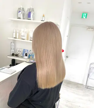 ロング カラー kumon ayu ブリーチ/ハイトーンのヘアスタイル