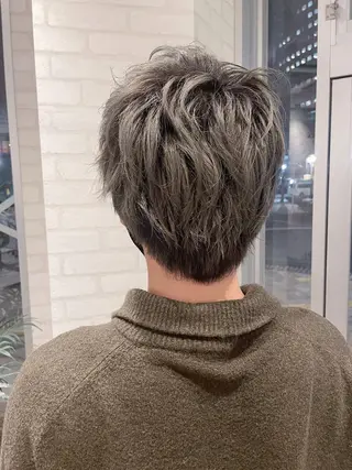 カラー ケアブリーチ /髪質 改善/古橋圭史郎のヘアスタイル