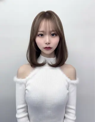 ミディアム カラー 韓国ヘア/髪質改善 TAKAHIROのヘアスタイル