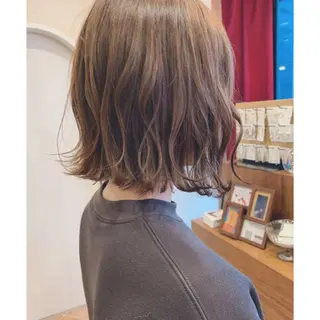 ミディアム カラー 🤍aimi🤍 ウルフ/韓国ヘアのヘアスタイル