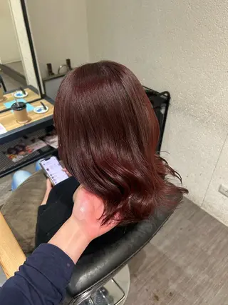 ミディアム カラー ヘアアレンジ cocotte 💟草間紫音💟のヘアスタイル